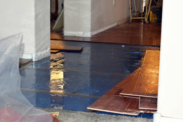 Professional Burst Pipe Cleanup technician working in Clinton, LA